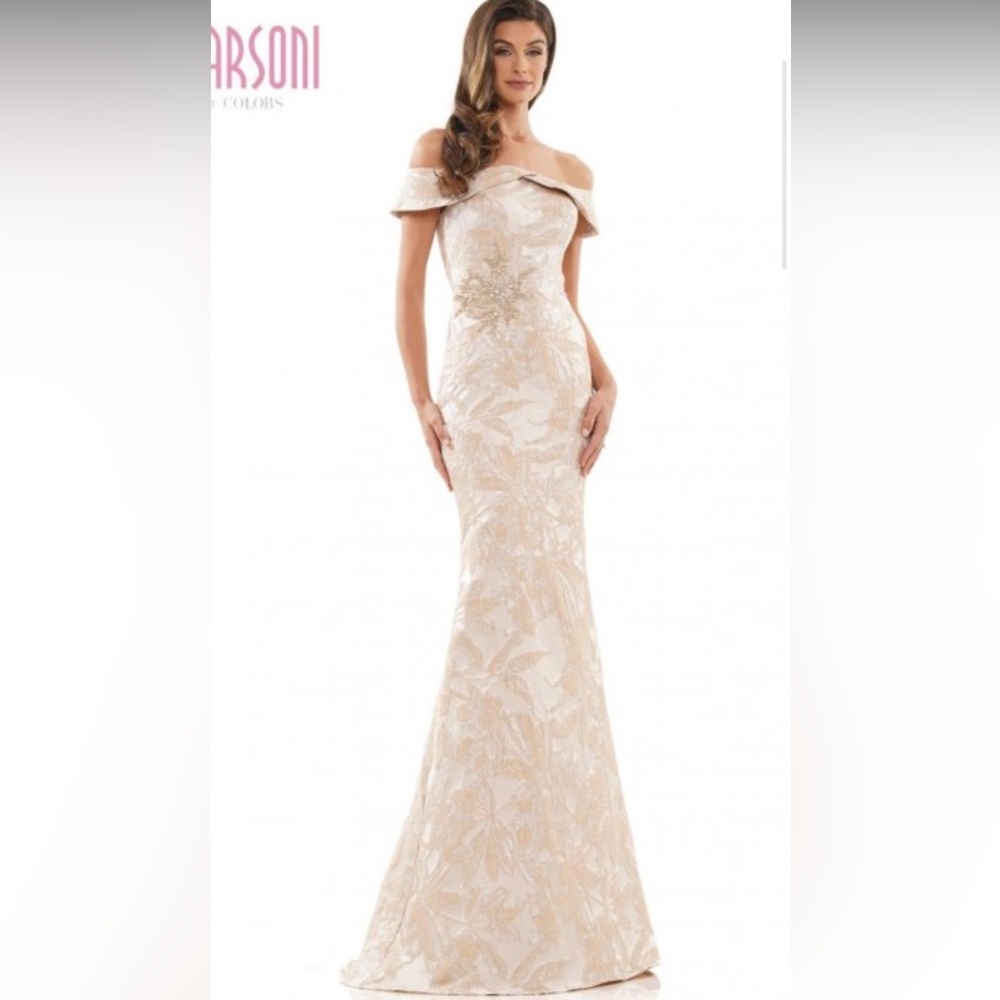 Marsoni By Colors.  Size 16.   Colors are pale gold/cream with Jaquard print.